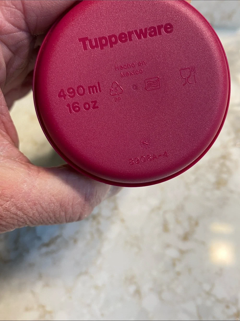 Tupperware Pink and Magenta Travel Tumbler